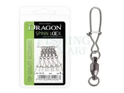 Agrafki Dragon Spinn Lock Z Krętlikami łożyskowanymi