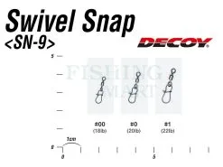 Decoy Agrafki Z Krętlikiem Swivel Snap SN-9 -Oferty Method Feeder Sklep agrafki z kretlikiem swivel snap sn 9 az