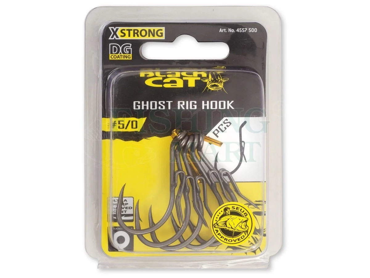 BLACK CAT Haczyki Ghost Rig Hook DG Coating 4 BLACK CAT Haczyki Ghost Rig Hook DG Coating - obrazek 2