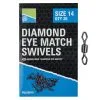 PRESTON INNOVATIONS Krętliki Diamond Eye Match Swivels -Oferty Method Feeder Sklep kretliki diamond eye match swivels cw