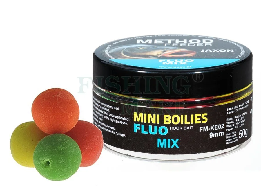 Kulki Proteinowe MINI Fluo Jaxon Method Feeder 9 Mm 3 Kulki Proteinowe MINI Fluo Jaxon Method Feeder 9 Mm