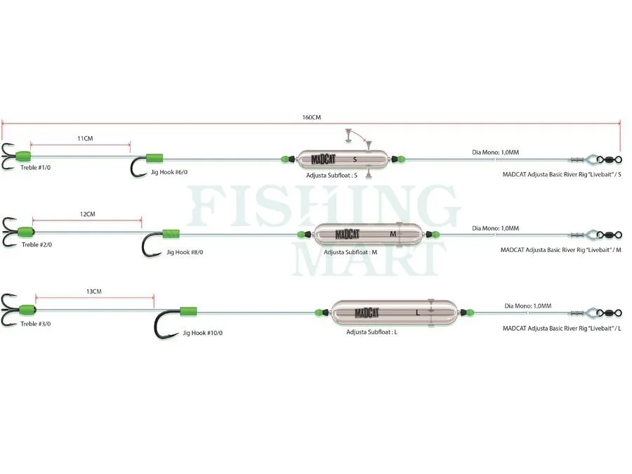 DAM MADCAT MADCAT Adjusta Basic River Rig 3 DAM MADCAT MADCAT Adjusta Basic River Rig