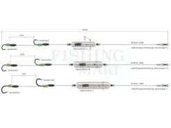 DAM MADCAT MADCAT Adjusta Profi River Rigs “Worm & Squid”