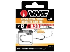 VMC Przypony Fluorocarbon Method Feeder Barbless Hair Rig 7016B Loop