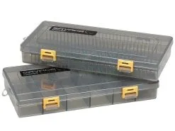 Savage Gear Zestaw Pudełek Na Przynęty Flat Lure Box Smoke Kit 2pcs